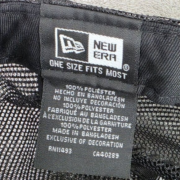 Las Vegas Raiders New Era 9Fifty Snapback Hat Black/Gray Mesh Adjustable NFL Cap - Picture 5 of 8